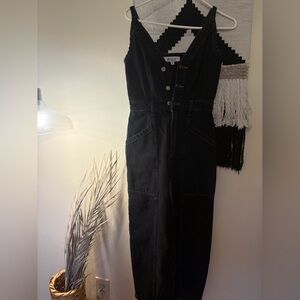 Etica Charcoal Milou Denim Jumpsuit